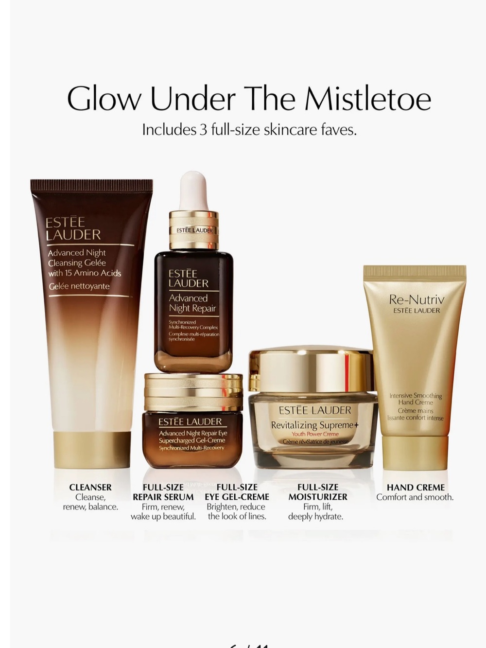 Estée Lauder 12-Pc. Holiday Blockbuster Beauty Gift Set ~ Glow (Warm) ~ New! - Picture 6 of 16